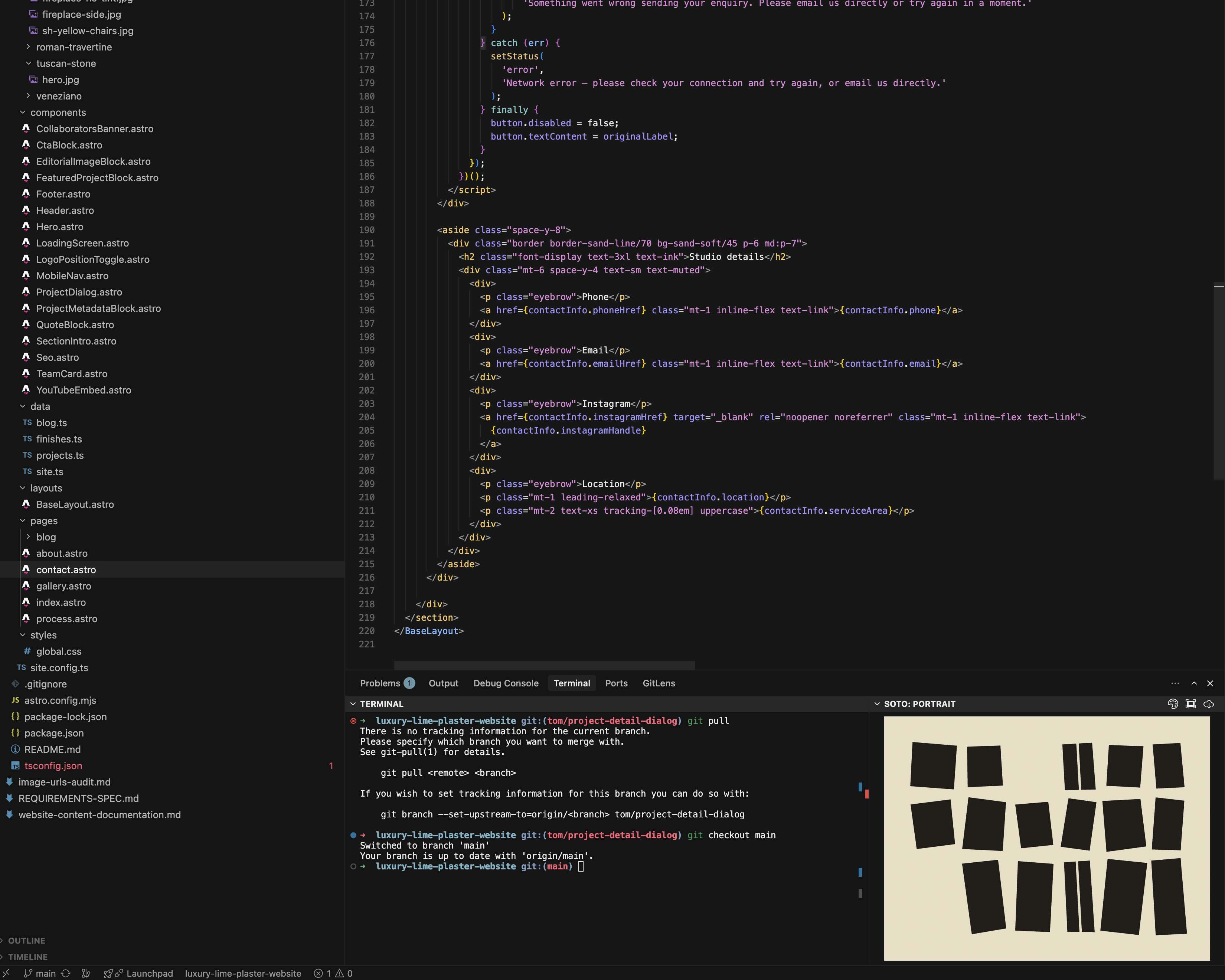 Helio Oiticica-inspired artwork rendered in VS Code interface.